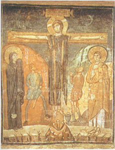 Ancient Icon of Jesus on the Cross